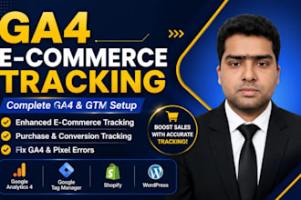 setup ga4 ecommerce tracking via gtm for shopify
