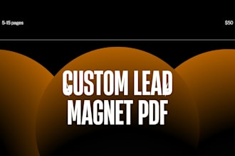 create a custom lead magnet PDF for your business