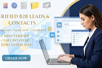do b2b prospects list creation linkedin research and verified contact finding