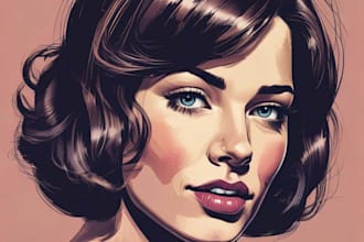 design a professional disney family portrait