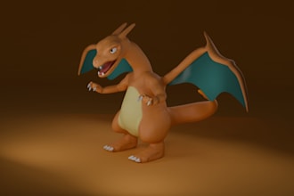 create game ready 3d stylized characters