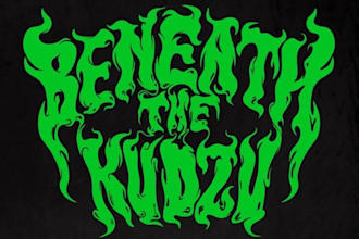 design a heavy and psychedelic stoner metal logo for your band