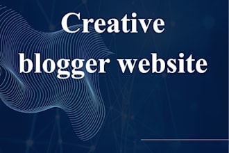 modern blogger website design