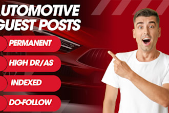 write and publish automotive guest posts, dofollow backlinks