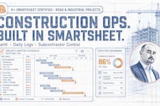 build smartsheet construction project management gantt daily log system