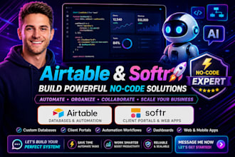 be your airtable database airtable crm airtable softr webapp client portal