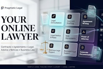 be your professional online lawyer and legal consultant