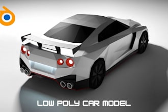 create low poly game ready car models for roblox unity and unreal engines