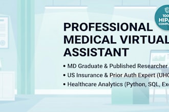 be your medical virtual assistant, scribe, and healthcare data analyst