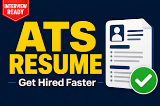 write ats resume and cover letter for interviews