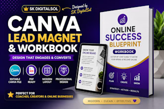 create canva lead magnets and PDF workbooks