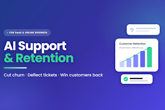 develop an ai customer support and retention system for saas