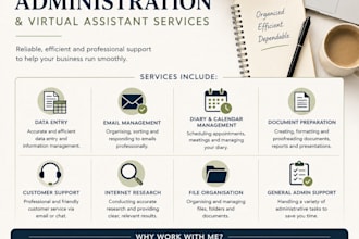manage and handle administrative business