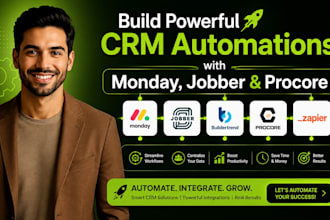 setup contractor monday crm automation jobber crm buildertrend procore zapier