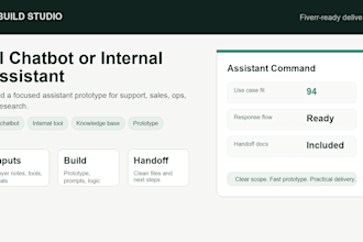 build an ai chatbot or internal assistant prototype