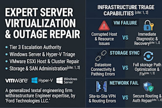 repair vmware hyperv and windows server outages