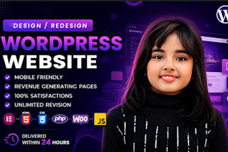 build professional wordpress website design or blog website