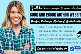 build book author website design wix author website squarespace author website