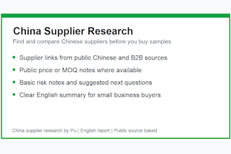 find and compare chinese suppliers with ai assisted research