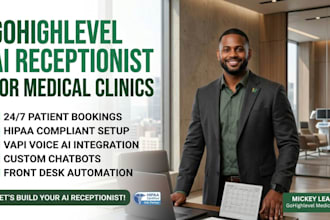 build gohighlevel voice ai receptionist chatbot for medical clinics via vapi ghl