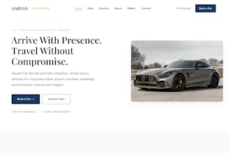 landing page and business website