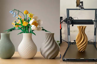 design custom 3d vase model, flower pot, printable stl for home decor
