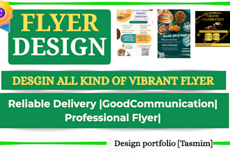 design eye catching flyer for your product in low prize