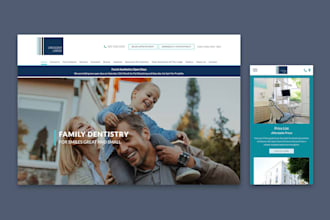 design a cosmetic dentistry website, dentist website, dental clinic website