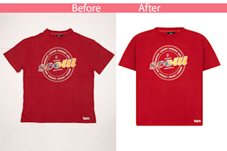 do flat lay image editing, ghost mannequin, neck joint, apparel image edit