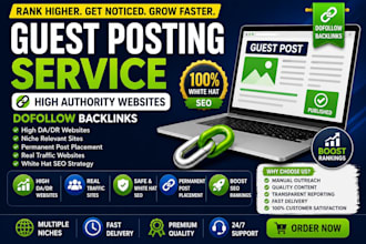 publish guest posts on da DR websites for SEO link building