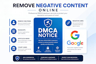 remove mugshots, negative links news case articles, bad google results