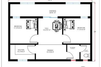 create professional 2dfloor plan and house designs