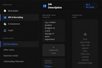 write job descriptions and HR emails