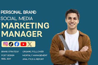 manage coaches, luxury, health, influencer social media page and grow followers