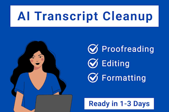 proofread and edit your ai transcript