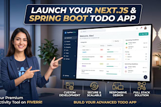 build a premium task manager and todo web application