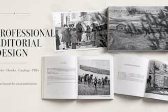 design a professional ebook, catalog or editorial PDF