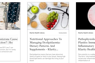 write evidence based health, medical and nutrition content