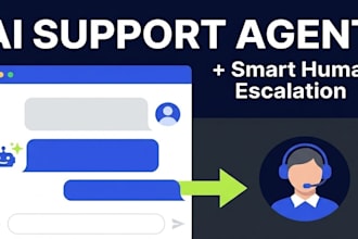 build an ai customer support agent with smart human escalation