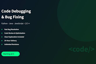 debug and fix your python java or javascript code quickly