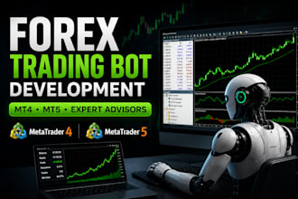 develop a custom mt4 mt5 forex trading bot and expert advisory