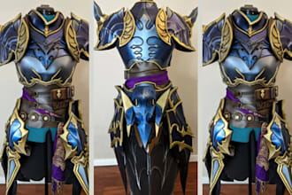create a custom cosplay costume, fabric sewing wearable armor design any fandom