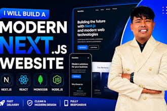 build a modern responsive nextjs website