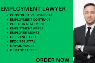 handle eeoc complaints,wrongful termination and sexual harassment as your lawyer