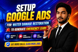 setup google ads for water damage restoration to generate emergency leads