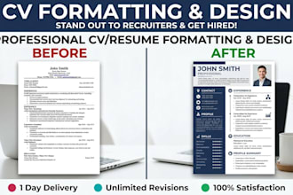 professionally format your resume or CV