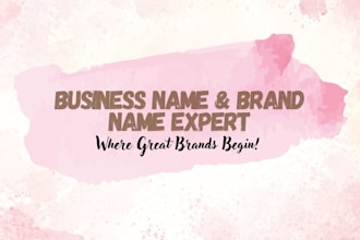 design catchy and memorable business names