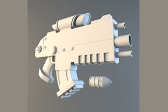 create high poly 3d game models and detailed assets
