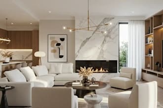 do residential interior design and 3d renderings