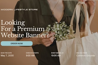 design modern home page banners website banners